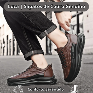 Luca: Sapatos de couro genuíno