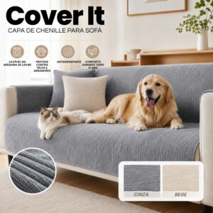 COVER IT: CAPA DE CHENILLE PARA SOFÁ