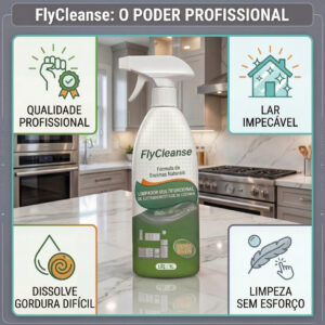 FlyCleanse: Produto de limpeza e desengordurante profissional «tudo em um»