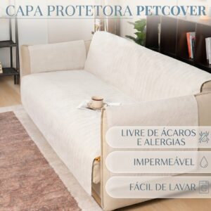 PetCover: Capa protetora anti-pelos para sofá