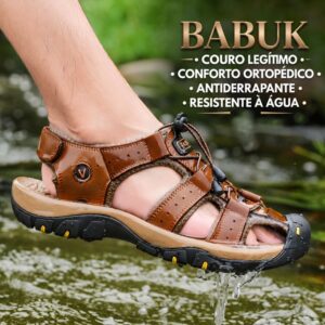 Babuk: Sandálias ortopédicas de couro
