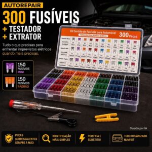 AutoRepair: Kit profissional de 300 fusíveis