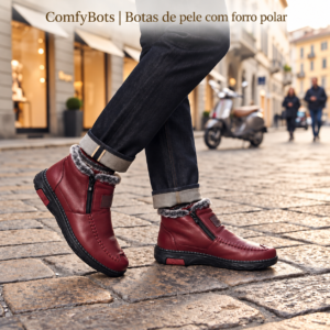 ComfyBots | Botas de pele com forro polar