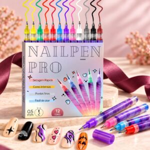 NailPen Pro: Canetas Profissionais de Esmalte para Unhas